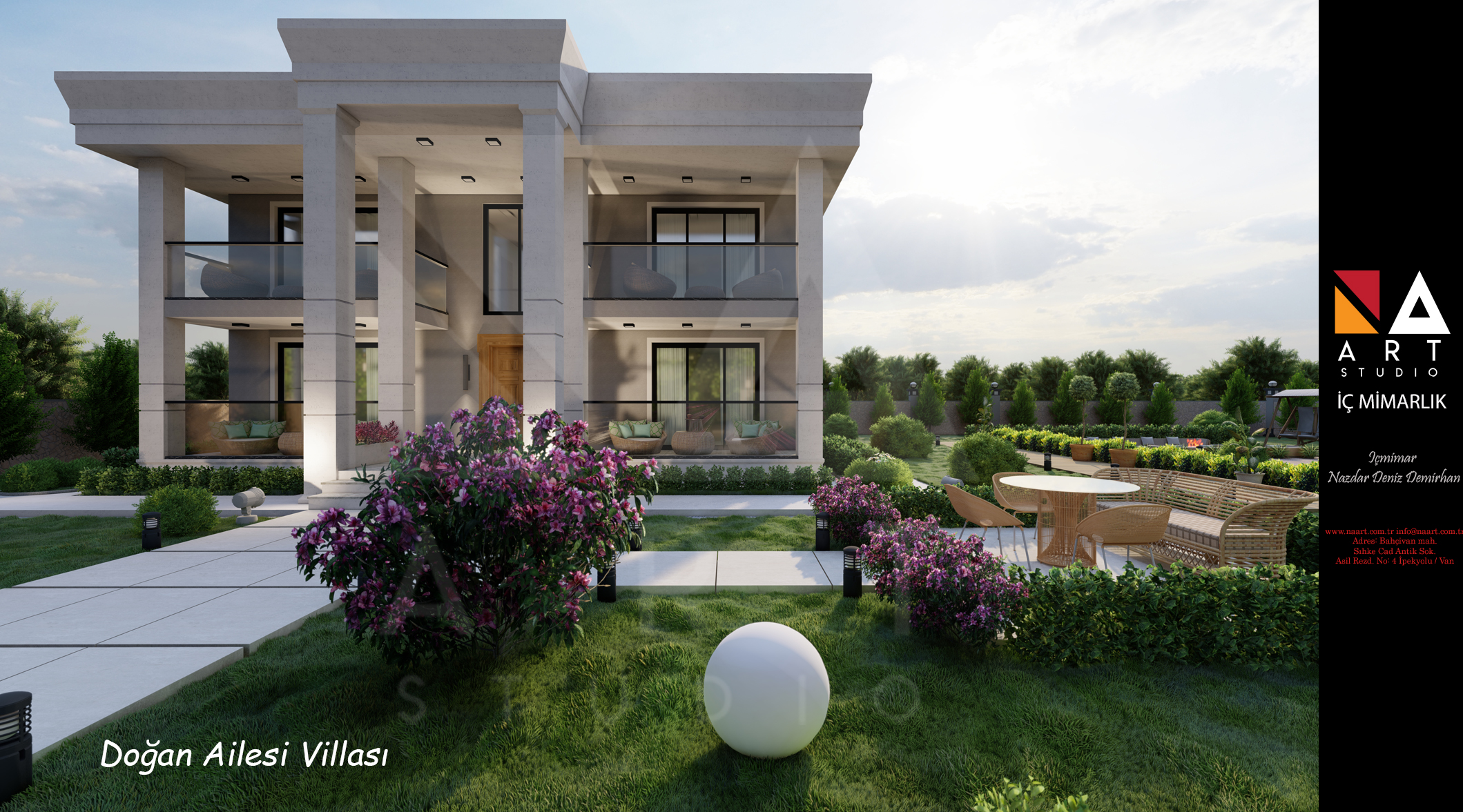VAN İSKELE VİLLA CEPHE VE ÇEVRE ÇALIŞMASI